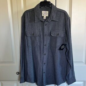 St. John's Bay Gray Casual Button Down Shirt